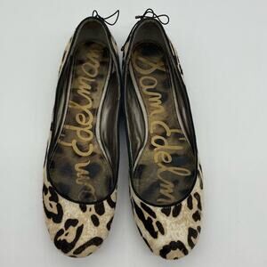 Sam Edelman Joya Animal-Print Calf Hair Flat